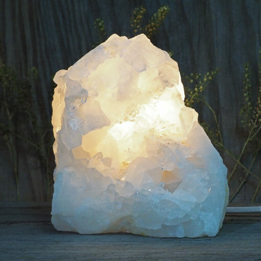 2.87kg Clear Quartz Cluster Lamp DB122 | Himalayan Salt Factory