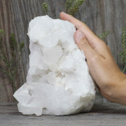 1.86kg Clear Quartz Cluster Lamp DB124 | Himalayan Salt Factory