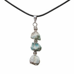 Triple Amazonite Rough Pendant | Himalayan Salt Factory
