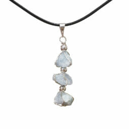 Triple Blue Quartz Rough Pendant | Himalayan Salt Factory