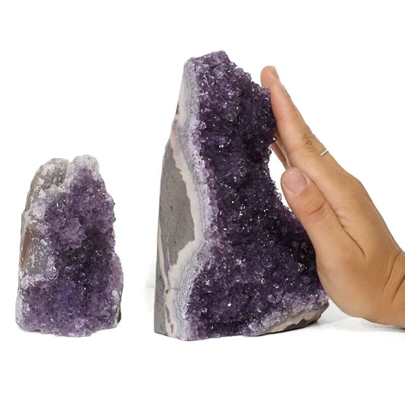 2.19kg Amethyst Crystal Geode Specimen Set 2 Pieces DR268 5 2.19kg Amethyst Crystal Geode Specimen Set 2 Pieces DR268 | Himalayan Salt Factory