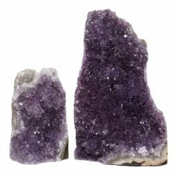 2.19kg Amethyst Crystal Geode Specimen Set 2 Pieces DR268 | Himalayan Salt Factory