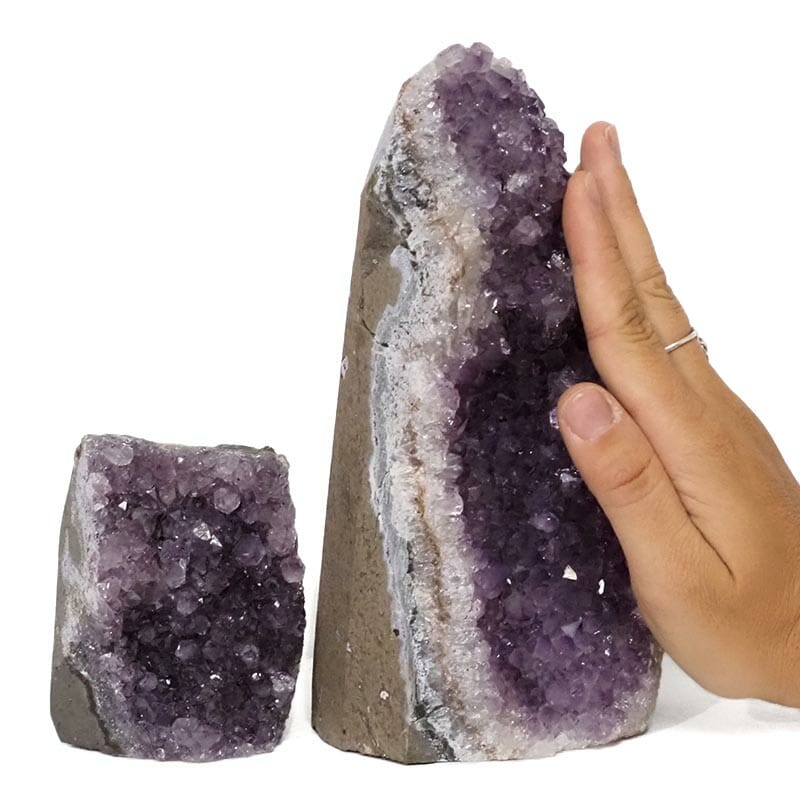2.86kg Amethyst Crystal Geode Specimen Set 2 Pieces DR269 5 2.86kg Amethyst Crystal Geode Specimen Set 2 Pieces DR269 | Himalayan Salt Factory