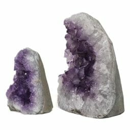 2.62kg Amethyst Crystal Geode Specimen Set 2 Pieces DR270 | Himalayan Salt Factory