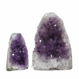 2.62kg Amethyst Crystal Geode Specimen Set 2 Pieces DR270 | Himalayan Salt Factory
