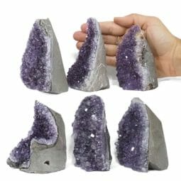 2.41kg Amethyst Crystal Geode Specimen Set 6 Pieces N1852 | Himalayan Salt Factory