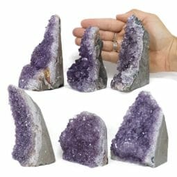 2.48kg Amethyst Crystal Geode Specimen Set 6 Pieces N1853 | Himalayan Salt Factory