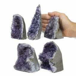 2.27kg Amethyst Crystal Geode Specimen Set 5 Pieces N1854 | Himalayan Salt Factory