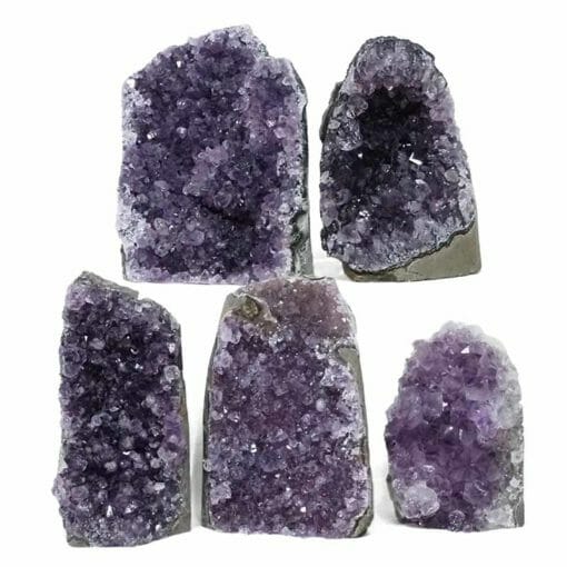 2.33kg Amethyst Crystal Geode Specimen Set 5 Pieces N1855 | Himalayan Salt Factory