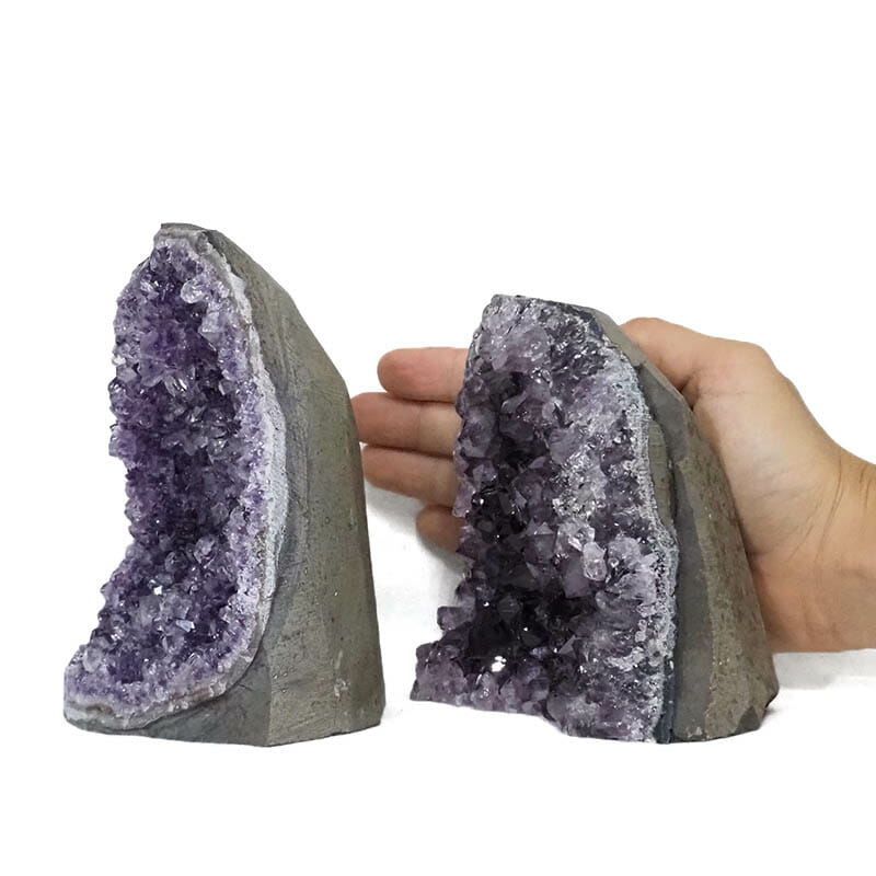 2.43kg Amethyst Crystal Geode Specimen Set 2 Pieces N1859 4 2.43kg Amethyst Crystal Geode Specimen Set 2 Pieces N1859 | Himalayan Salt Factory