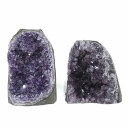 2.43kg Amethyst Crystal Geode Specimen Set 2 Pieces N1859 | Himalayan Salt Factory