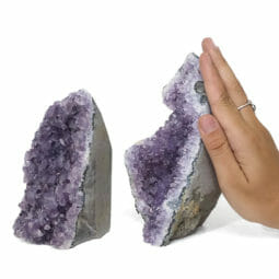 2.10kg Amethyst Crystal Geode Specimen Set 2 Pieces N1863 5 2.10kg Amethyst Crystal Geode Specimen Set 2 Pieces N1863 | HImalayan Salt Factory