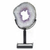 Natural Amethyst Ring Slice on Stand DB256 | Himalayan Salt Factory