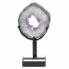 Natural Amethyst Ring Slice on Stand DB264 | Himalayan Salt Factory