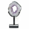 Natural Amethyst Ring Slice on Stand DB269 | Himalayan Salt Factory