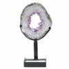 Natural Amethyst Ring Slice on Stand DB270 | Himalayan Salt Factory