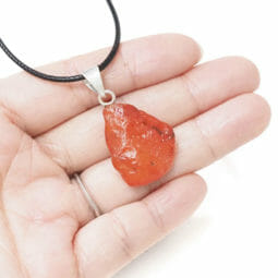 Natural Carnelian Rough Pendant | Himalayan Salt Factory