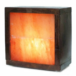 Wooden Box Slab Salt Lamp | Himalayan Salt Factory