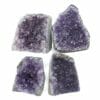 Amethyst Crystal Geode Specimen Set 4 Pieces L091 | Himalayan Salt Factory