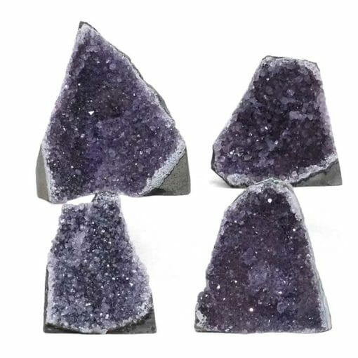 2.38kg Amethyst Crystal Geode Specimen Set 4 Pieces DR294 | Himalayan Salt Factory