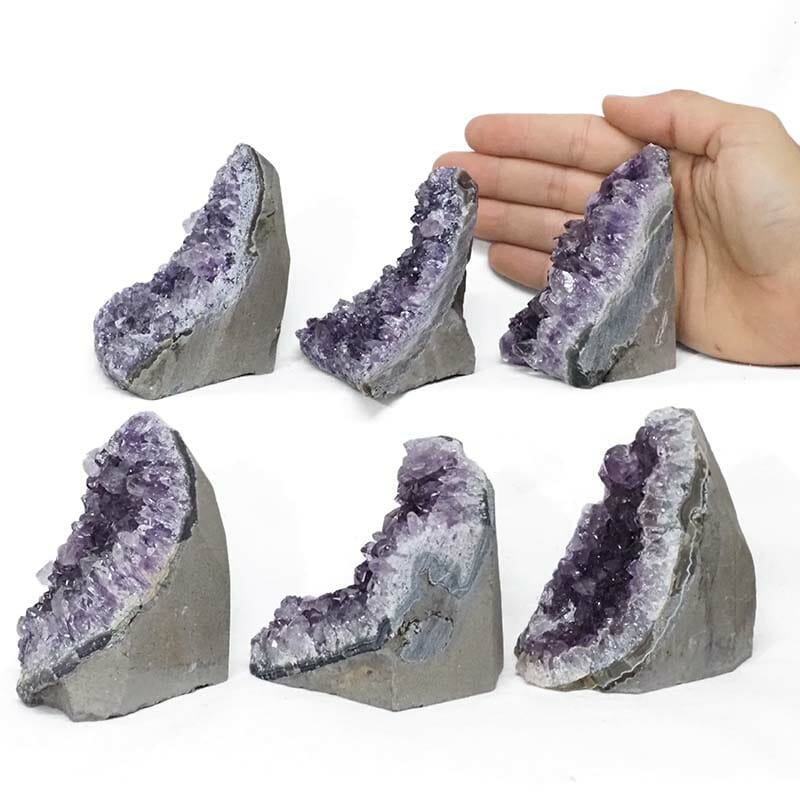 2.06kg Amethyst Crystal Geode Specimen Set 6 Pieces L098 4 2.06kg Amethyst Crystal Geode Specimen Set 6 Pieces L098 | Himalayan Salt Factory