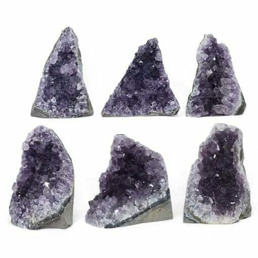 2.06kg Amethyst Crystal Geode Specimen Set 6 Pieces L098 | Himalayan Salt Factory