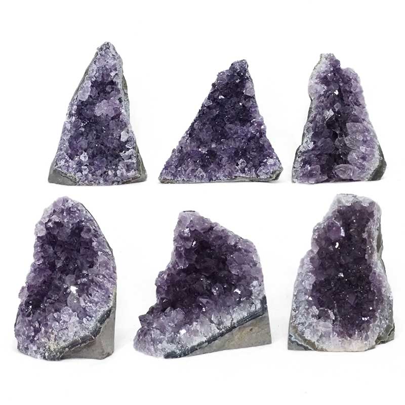 2.06kg Amethyst Crystal Geode Specimen Set 6 Pieces L098 3 2.06kg Amethyst Crystal Geode Specimen Set 6 Pieces L098 | Himalayan Salt Factory