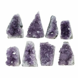 2.02kg Amethyst Crystal Geode Specimen Set 8 Pieces L105 | Himalayan Salt Factory