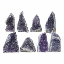 2.04kg Amethyst Crystal Geode Specimen Set 8 Pieces L106 | Himalayan Salt Factory