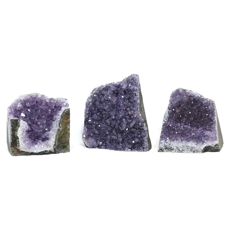 2.02kg Amethyst Crystal Geode Specimen Set 3 Pieces L107 3 2.02kg Amethyst Crystal Geode Specimen Set 3 Pieces L107 | Himalayan Salt Factory