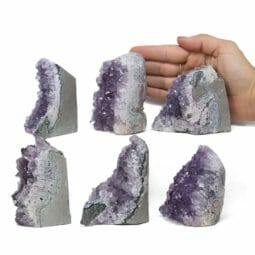 2.01kg Amethyst Crystal Geode Specimen Set 6 Pieces L108 5 2.01kg Amethyst Crystal Geode Specimen Set 6 Pieces L108 | Himalayan Salt Factory