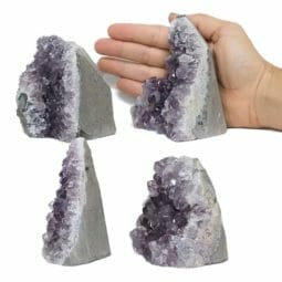 2.02kg Amethyst Crystal Geode Specimen Set 4 Pieces L111 5 2.02kg Amethyst Crystal Geode Specimen Set 4 Pieces L111 | Himalayan Salt Factory