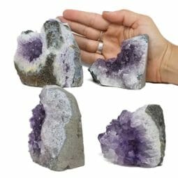 2.11kg Amethyst Crystal Geode Specimen Set 4 Pieces L112 5 2.11kg Amethyst Crystal Geode Specimen Set 4 Pieces L112 | Himalayan Salt Factory