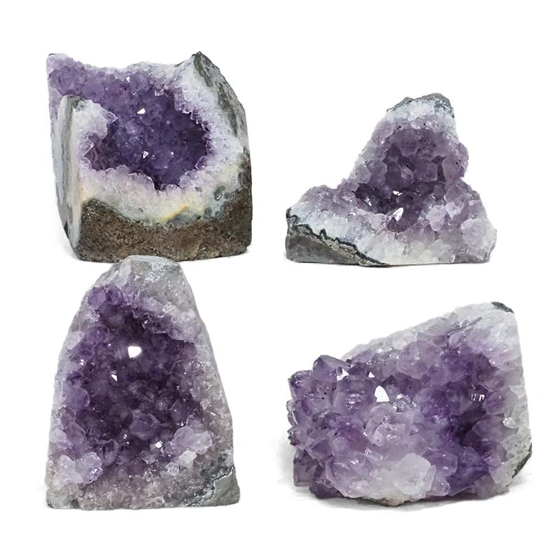 2.11kg Amethyst Crystal Geode Specimen Set 4 Pieces L112 3 2.11kg Amethyst Crystal Geode Specimen Set 4 Pieces L112 | Himalayan Salt Factory