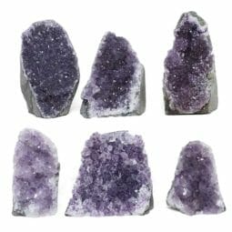 2.01kg Amethyst Crystal Geode Specimen Set 6 Pieces L114 | Himalayan Salt Factory