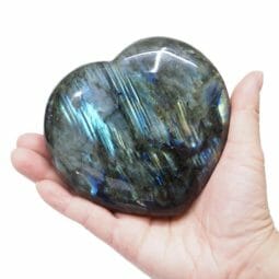 Labradorite Polished Heart Stone DS2030 | Himalayan Salt Factory