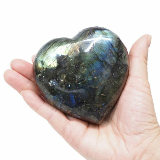 Labradorite Polished Heart Stone DS2031 | Himalayan Salt Factory