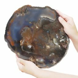 3.80kg Natural Agate Polished Slab Plate DB291 | Himalayan Salt Factory