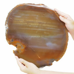 3.51kg Natural Agate Polished Slab Plate DB294 | Himalayan Salt Factory