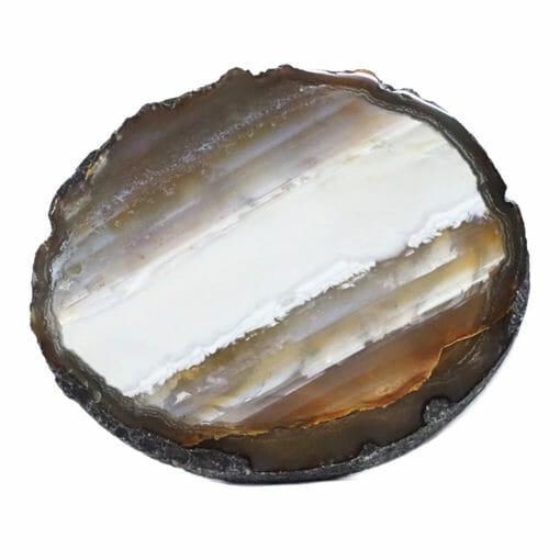 2.60kg Natural Agate Polished Slab Plate DB303 | Himalayan Salt Factory