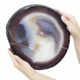 3.20kg Natural Agate Polished Slab Plate DB304 7 3.20kg Natural Agate Polished Slab Plate DB304 | Himalayan Salt Factory