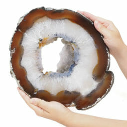 2.60kg Natural Agate Polished Slab Plate DB305 7 2.60kg Natural Agate Polished Slab Plate DB305 | Himalayan Salt Factory