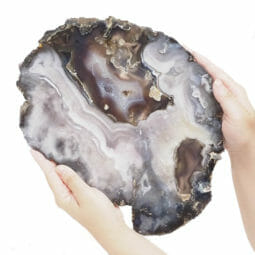 2.10kg Natural Agate Polished Slab Plate DB308 7 2.10kg Natural Agate Polished Slab Plate DB308 | Himalayan Salt Factory
