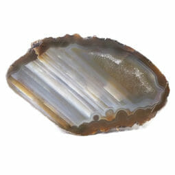3.10kg Natural Agate Polished Slab Plate DB311 | Himalayan Salt Factory