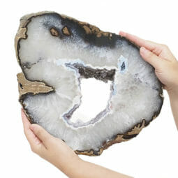 2.90kg Natural Agate Polished Slab Plate DB312 | Himalayan Salt Factory