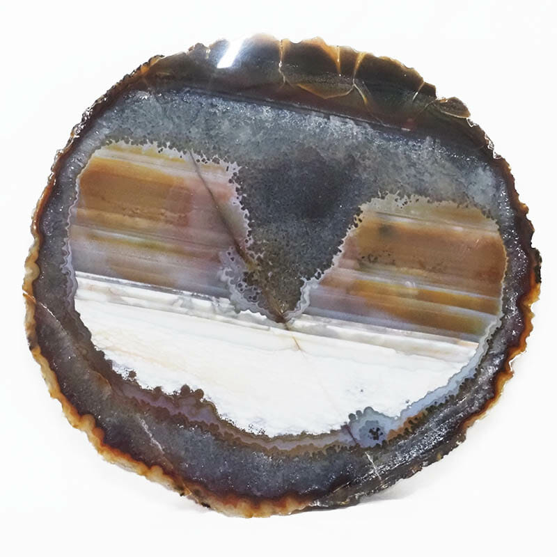 3.00kg Natural Agate Polished Slab Plate DB318 4 3.00kg Natural Agate Polished Slab Plate DB318 | Himalayan Salt Factory