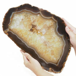 4.41kg Natural Agate Polished Slab Plate DB321 7 4.41kg Natural Agate Polished Slab Plate DB321 | Himalayan Salt Factory