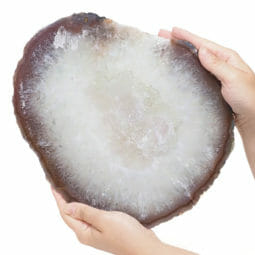2.51kg Natural Agate Polished Slab Plate DB323 | Himalayan Salt Factory