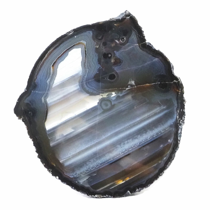 2.10kg Natural Agate Polished Slab Plate DB324 4 2.10kg Natural Agate Polished Slab Plate DB324