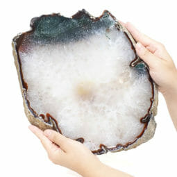 2.30kg Natural Agate Polished Slab Plate DB327 | Himalayan Salt Factory